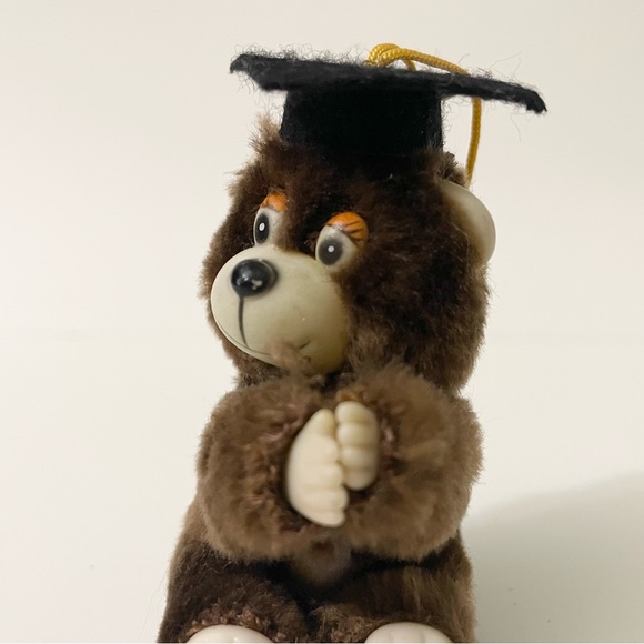 Vintage Graduation Teddy Bear Hugger Doll Figure - Picture 5 of 16